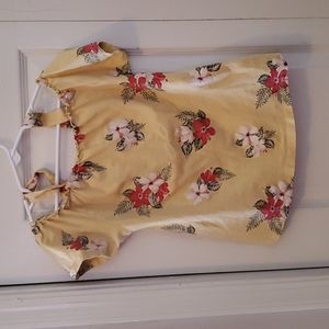 Girls cold shoulder top